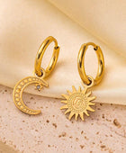 Liel Star Moon Gold Earrings