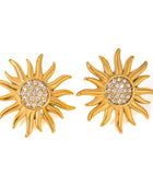Helios Sunrays Gold Earrings