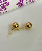 Ely Round Gold Studs
