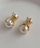 Persin Double Pearl Studs