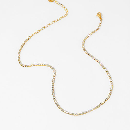 Shona Thin Tennis Necklace✨
