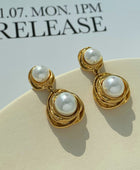 Bvelgin Pearl Gold Earrings