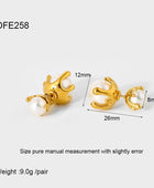 Persin Double Pearl Studs