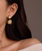 Bvelgin Pearl Gold Earrings