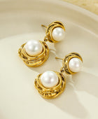 Bvelgin Pearl Gold Earrings