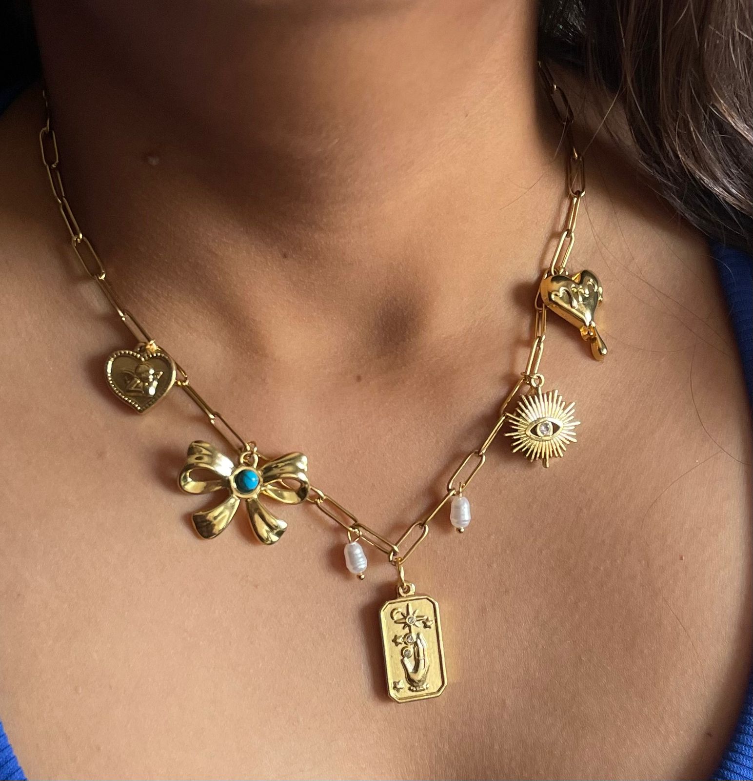 Magica Promise Bow Charms Necklace