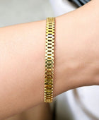 Solan Linked Gold Cuff