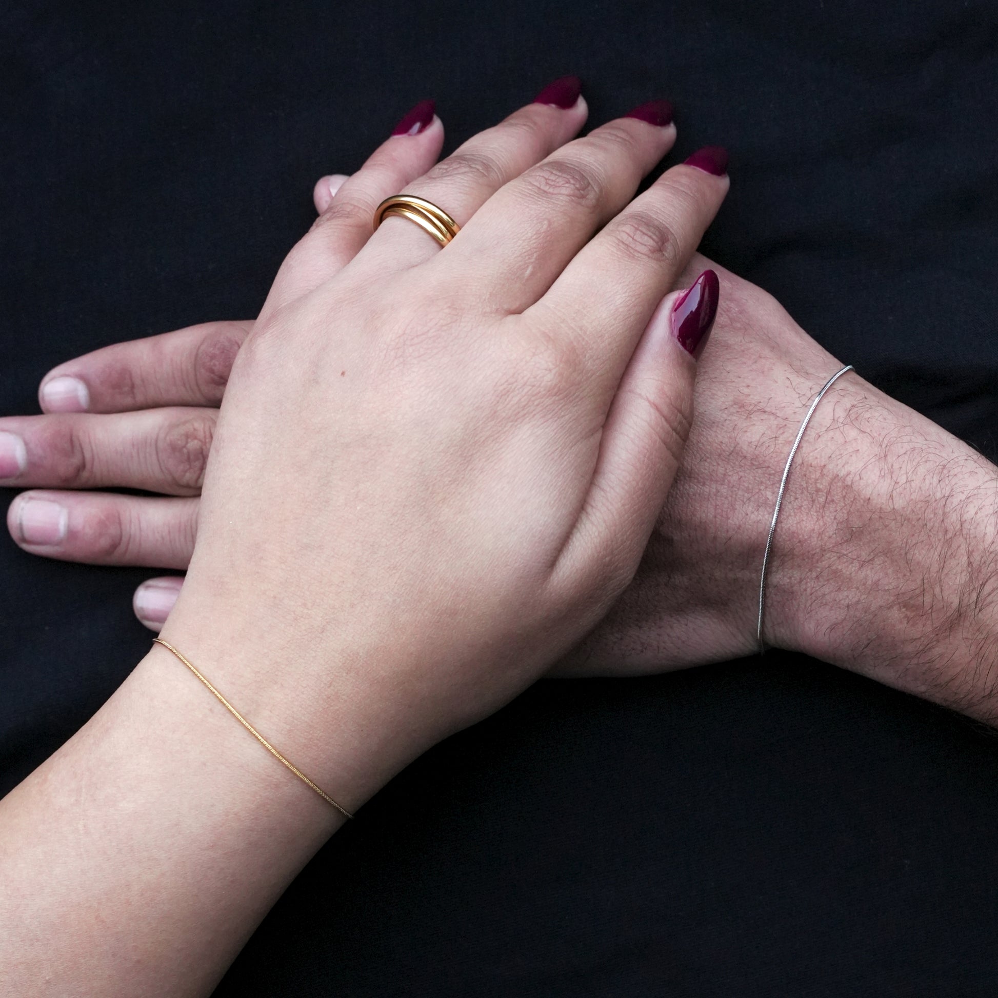 Suzi Thin Couple Bracelets