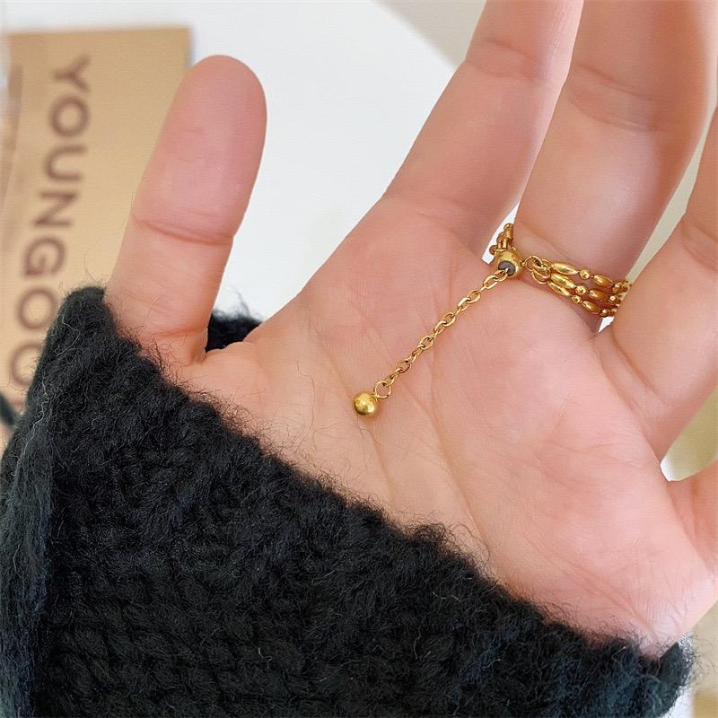 Buslin Beaded Adjustable Ring✨