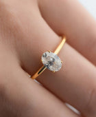 Aroma Oval Princess Solitaire Ring