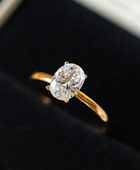 Aroma Oval Princess Solitaire Ring