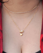 Shona Thin Tennis Necklace✨