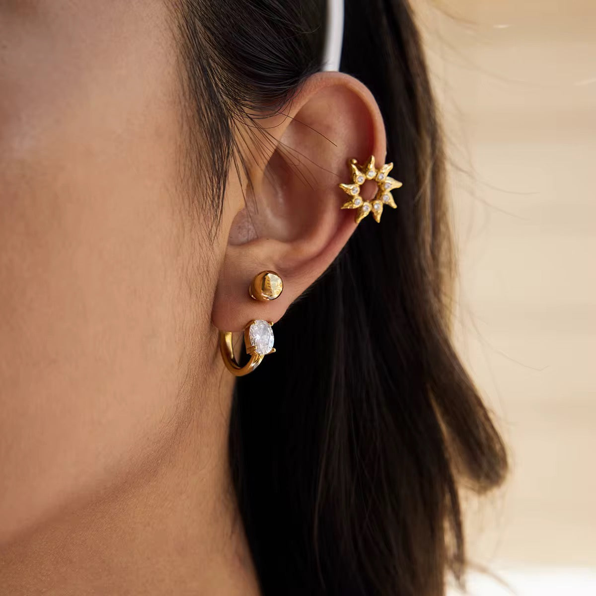 Juillia Star Diamond Earcuff