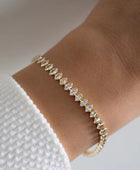 Celesti Tennis Gold Bracelet