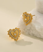 Pitusa Heart Diamond Earrings