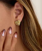Pitusa Heart Diamond Earrings