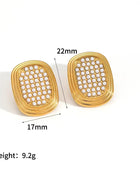 Raiyani Statement Square Earrings