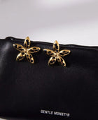 Erica Black Star Earrings