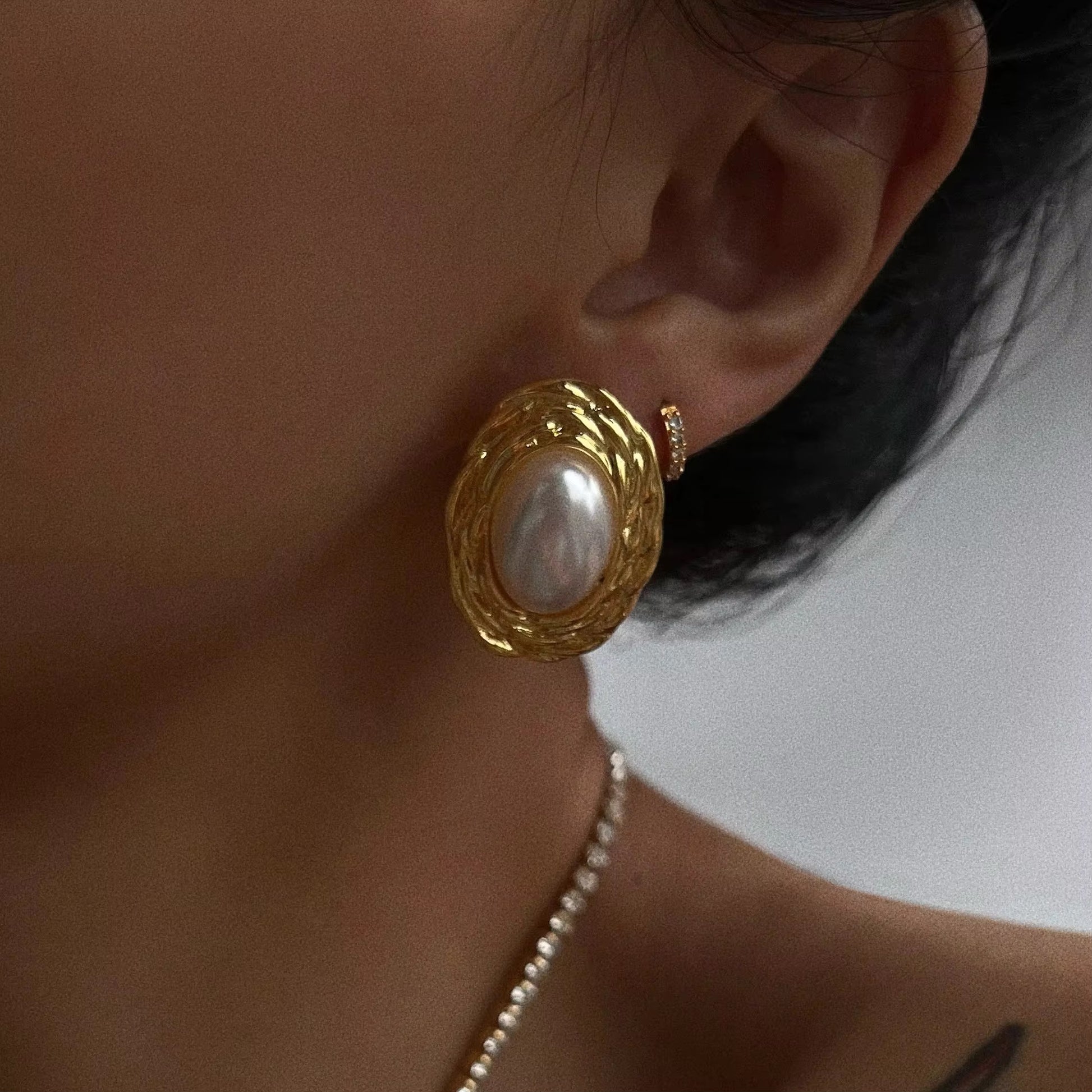 Sweden Big Pearl Earrings
