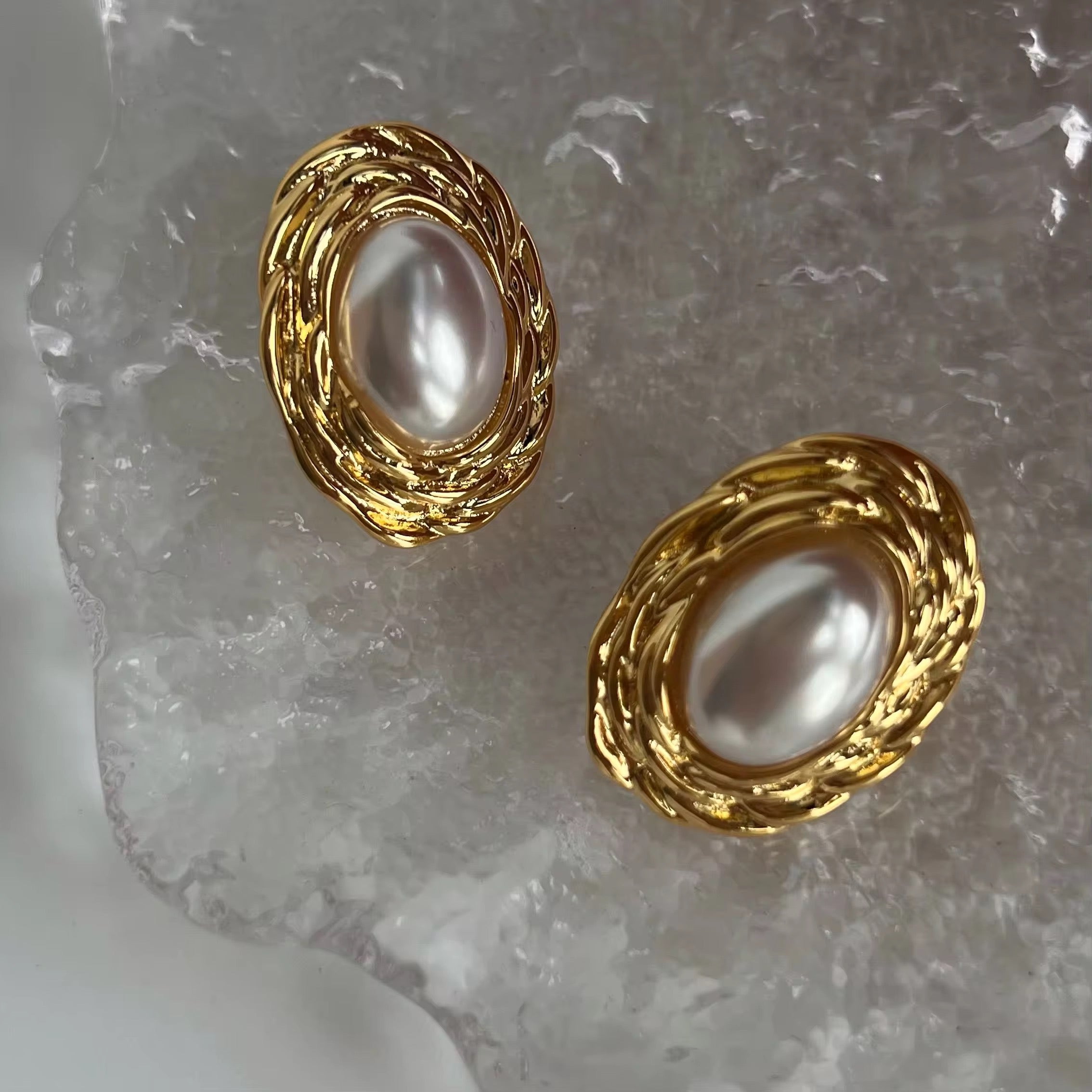 Sweden Big Pearl Earrings