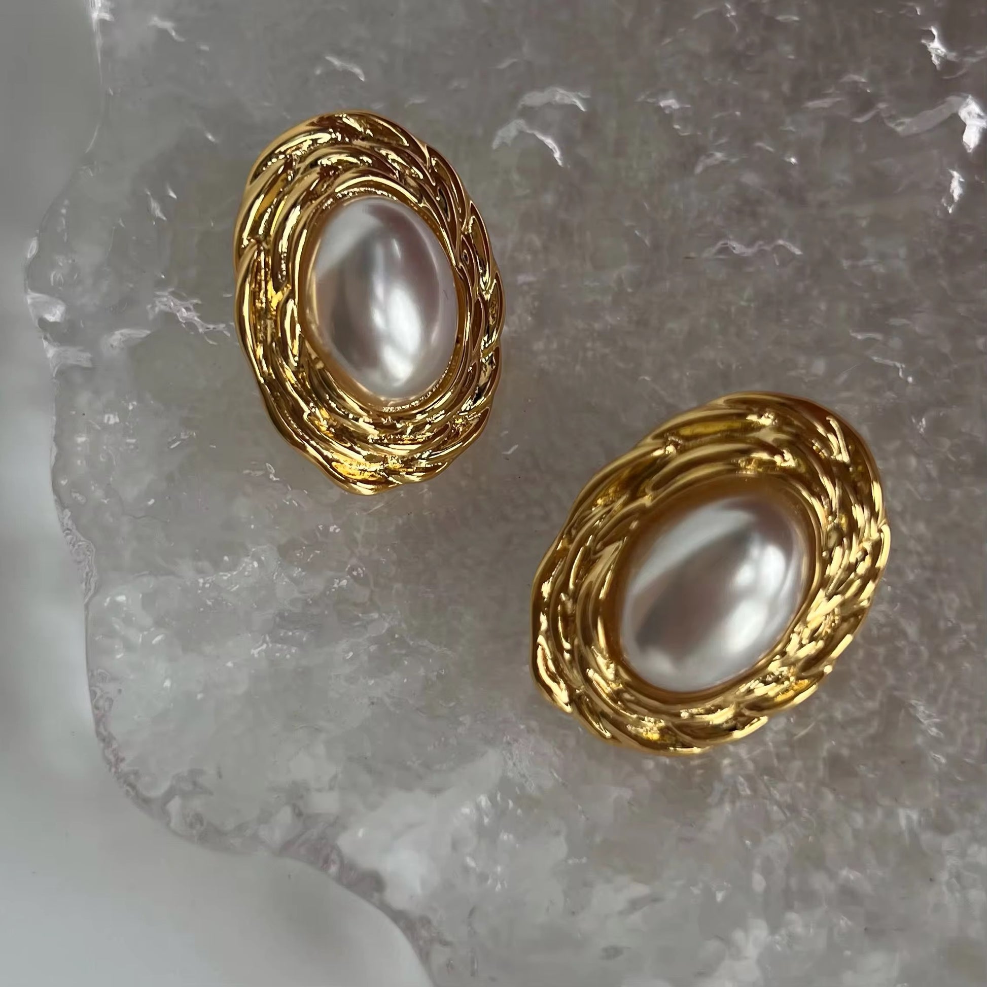 Sweden Big Pearl Earrings