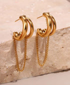 Wesley Long Chain Earrings