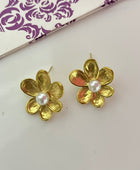 Inara Pearl Flower Studs