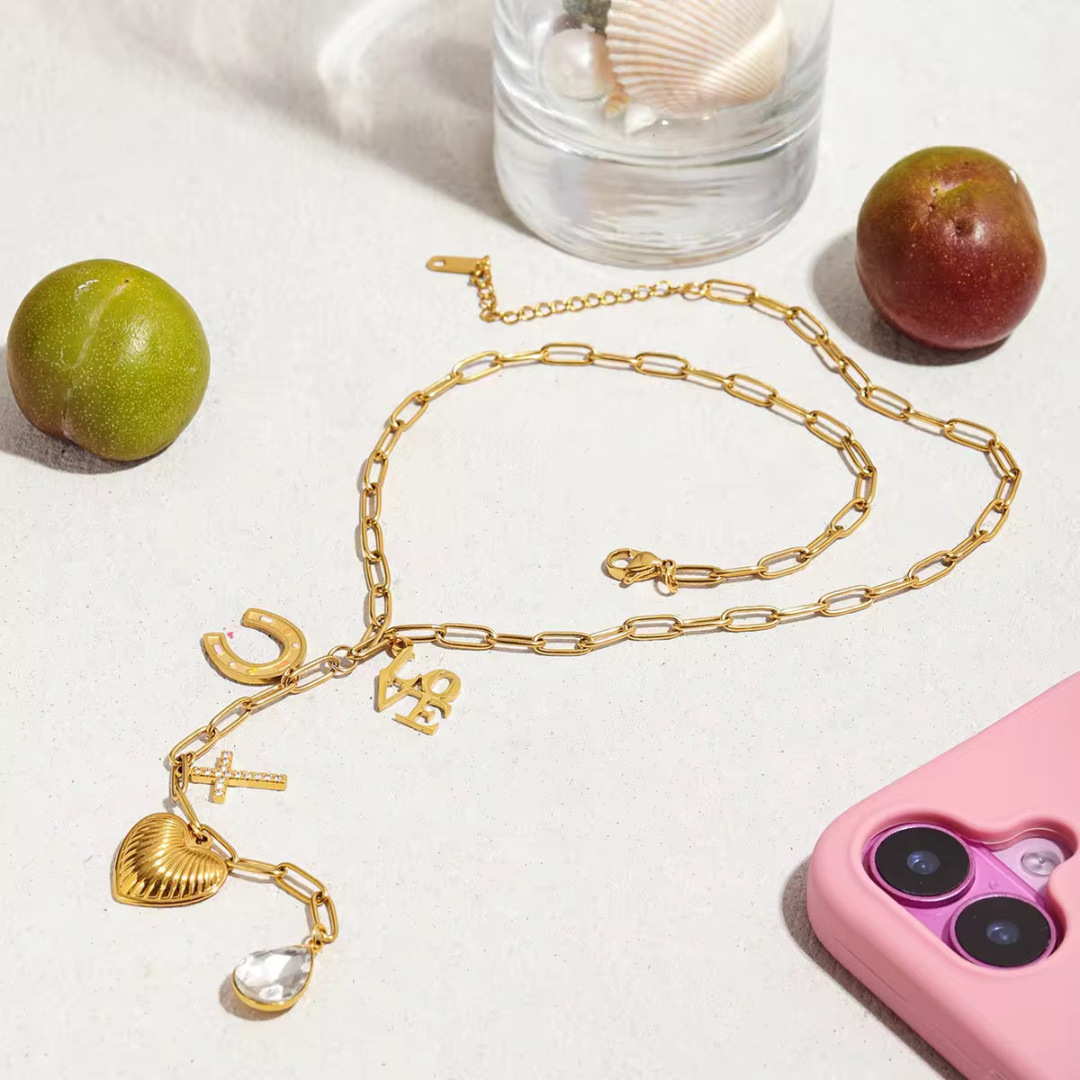 Norway Long Statement Love Necklace
