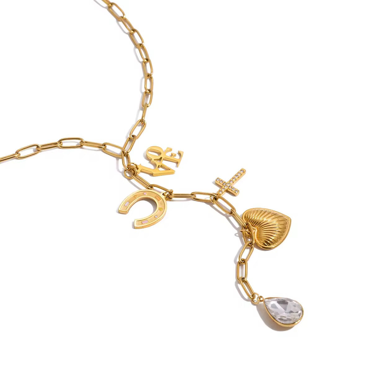 Norway Long Statement Love Necklace