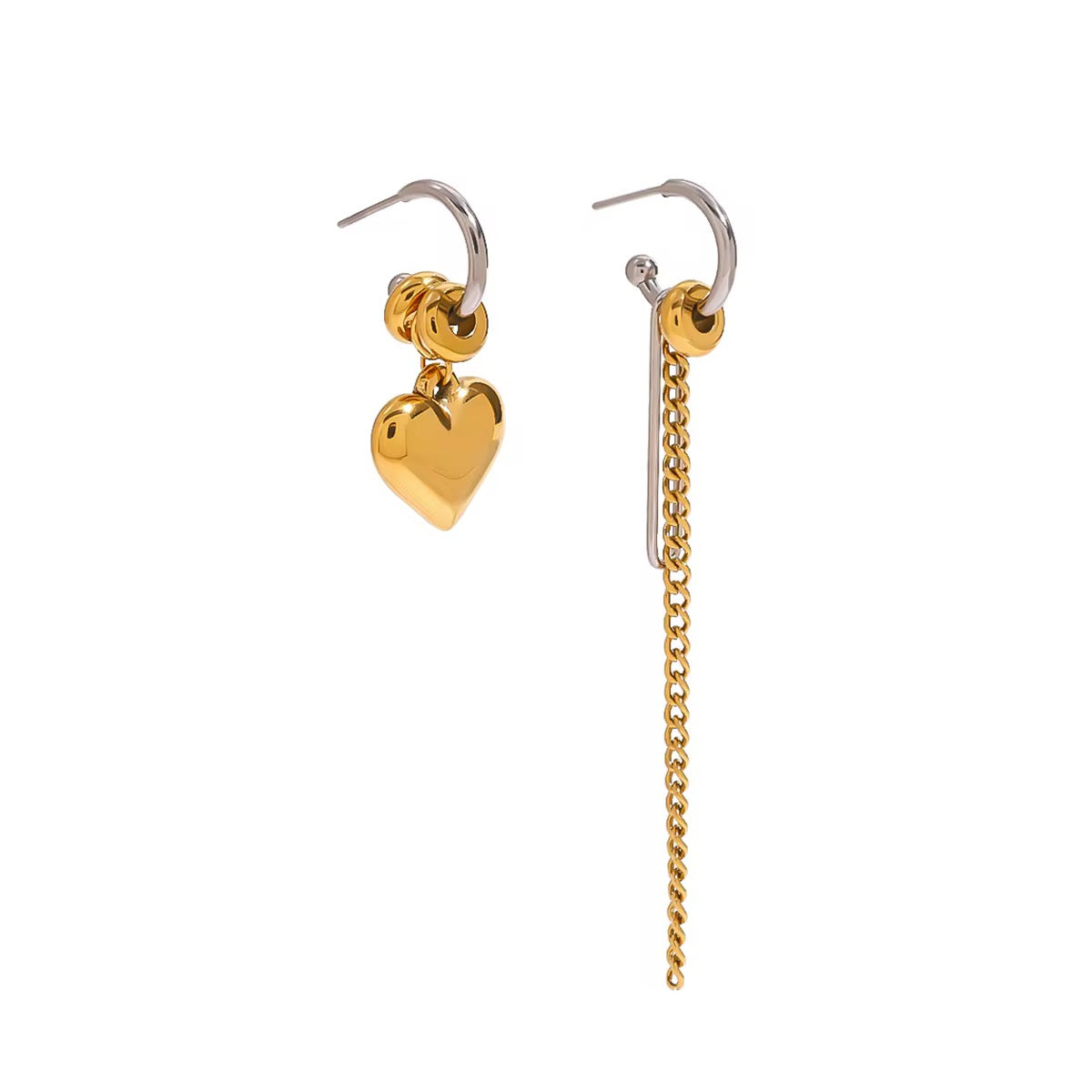 Undefined Asymmetrical Dual Earrings✨