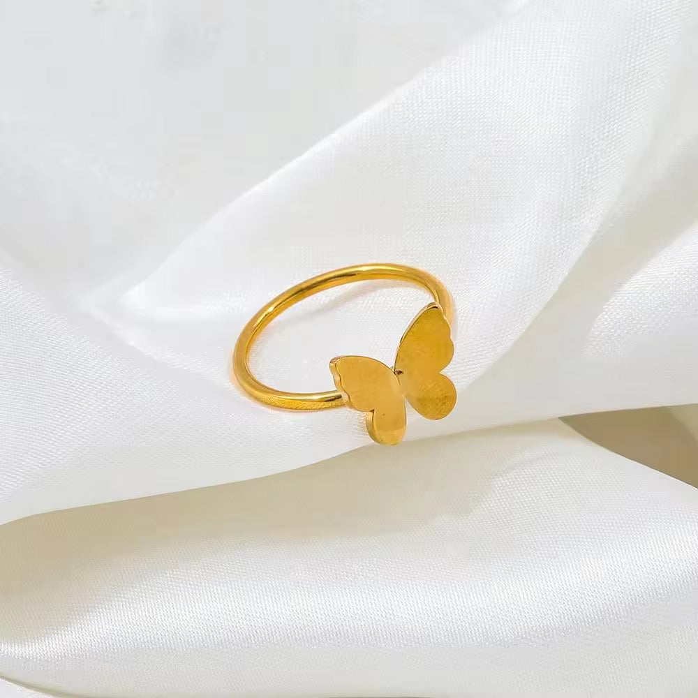 Rubie Butterfly Gold Ring✨