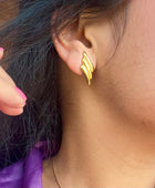 Wingy Stylish Gold Earrings