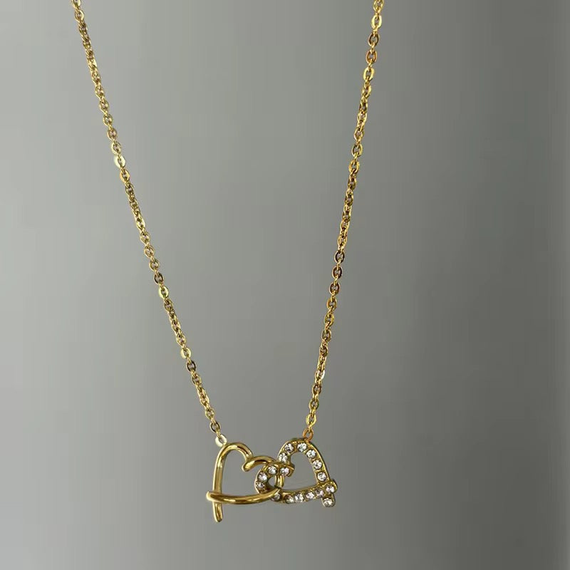 Heart to Heart Diamond Necklace