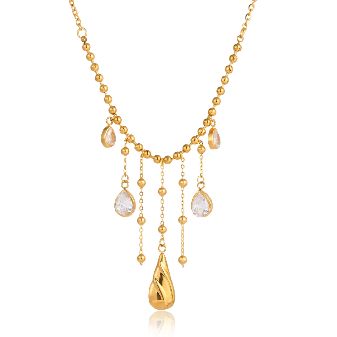 Grace Diamond Droplet Necklace