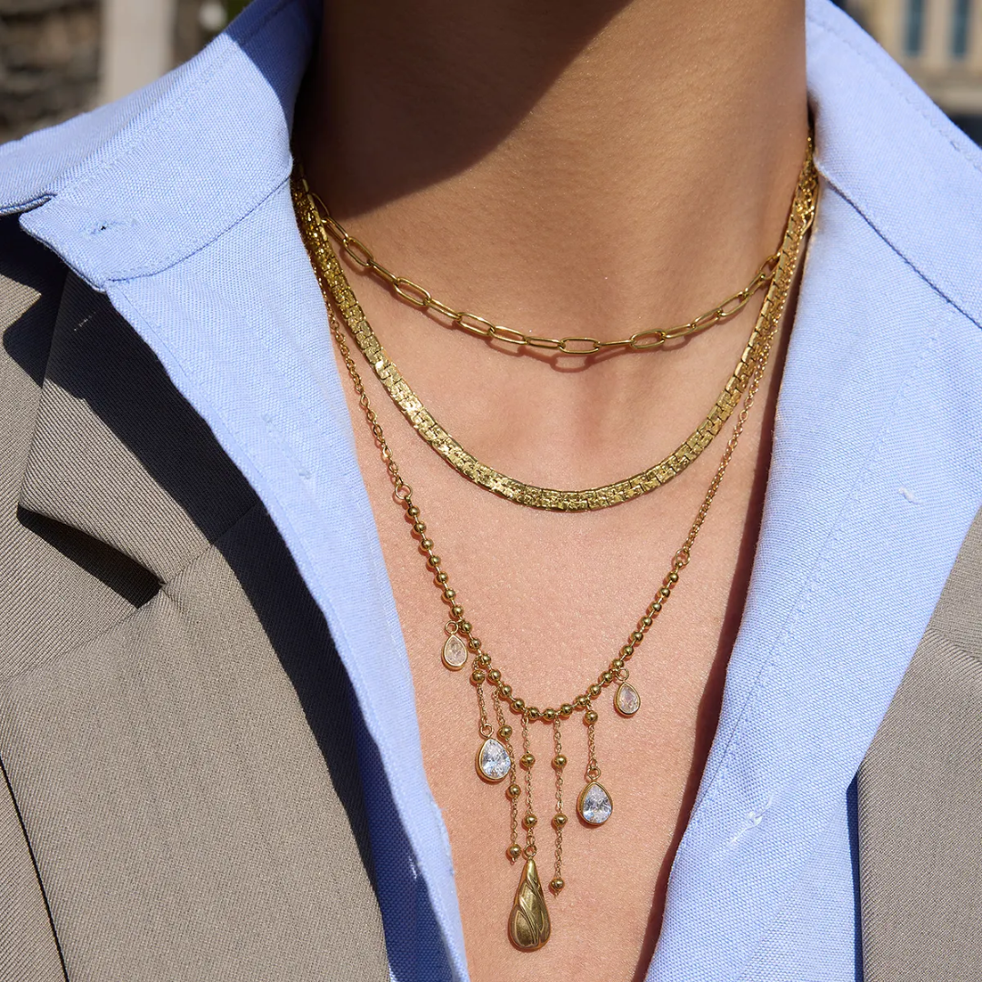 Grace Diamond Droplet Necklace