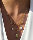 Grace Diamond Droplet Necklace