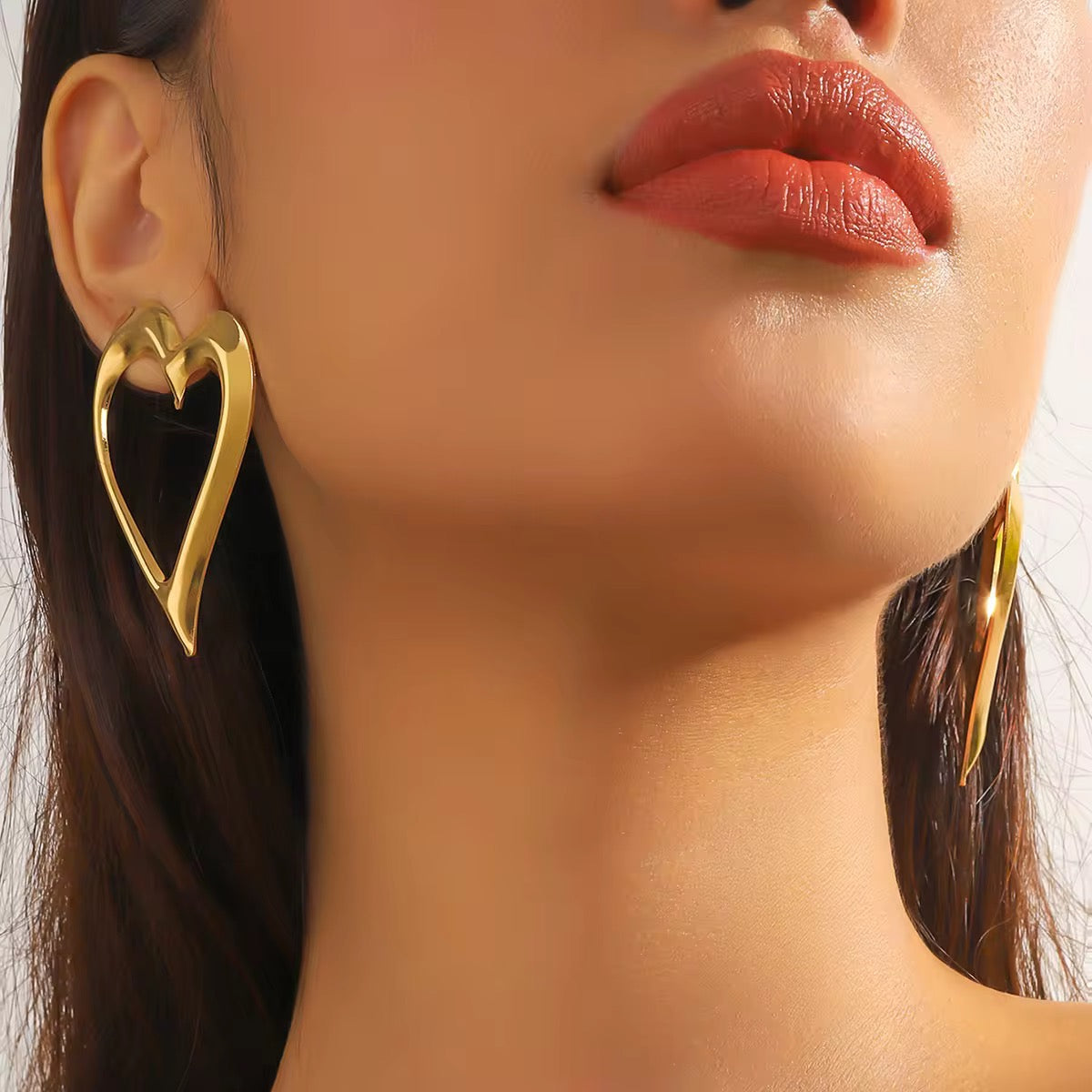 Big Love Heart Earrings✨