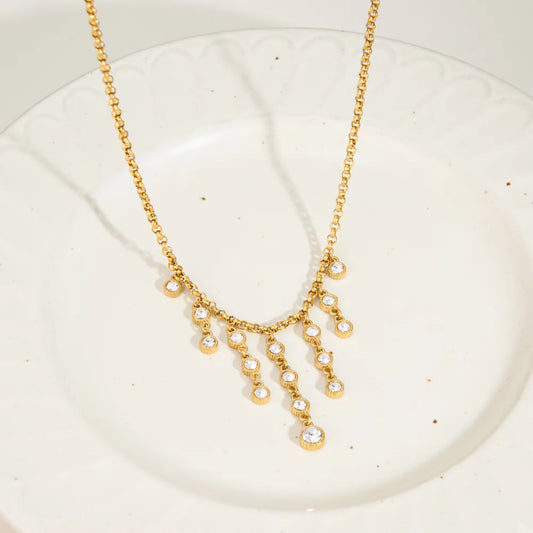 Finnie Droplets Diamond Necklace