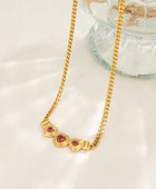 Gavina Red Heart Love Necklace