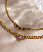 Gavina Red Heart Love Necklace