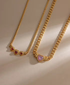 Gavina Red Heart Love Necklace