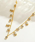Musini White Stone Necklace