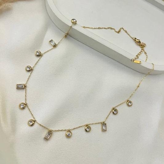 Musini White Stone Necklace