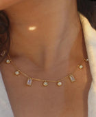 Musini White Stone Necklace