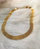 Prisci Net Gold Chunky Necklace