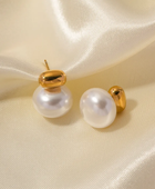 Bero Pearl Gold Earrings