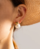 Bero Pearl Gold Earrings