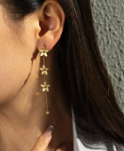 Lavin Flower Long Earrings