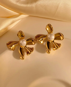Velma Flower Pearl Earrings