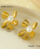 Velma Flower Pearl Earrings